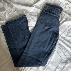 Women's Straight Leg Jeans - Indigo Blue